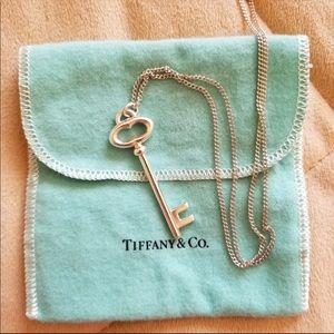 Tiffany and Co key pendant necklace